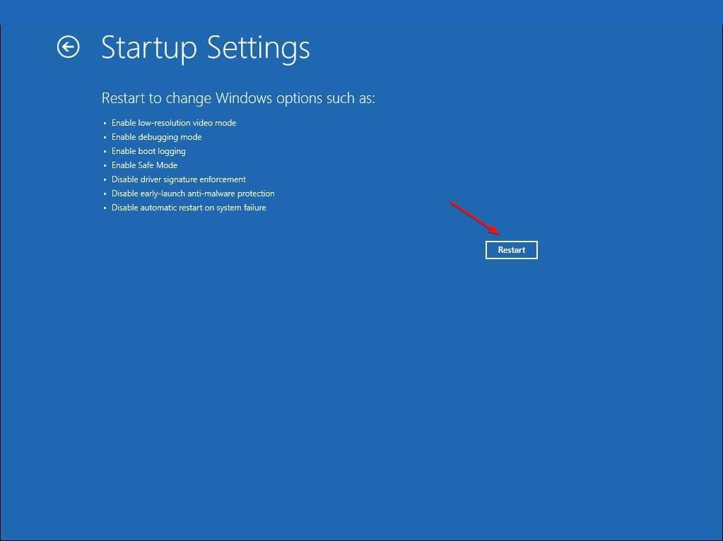 Windows 11 Recovery Menu Startup Settings Restart