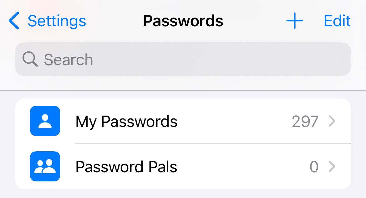 Группы паролей в iOS 17