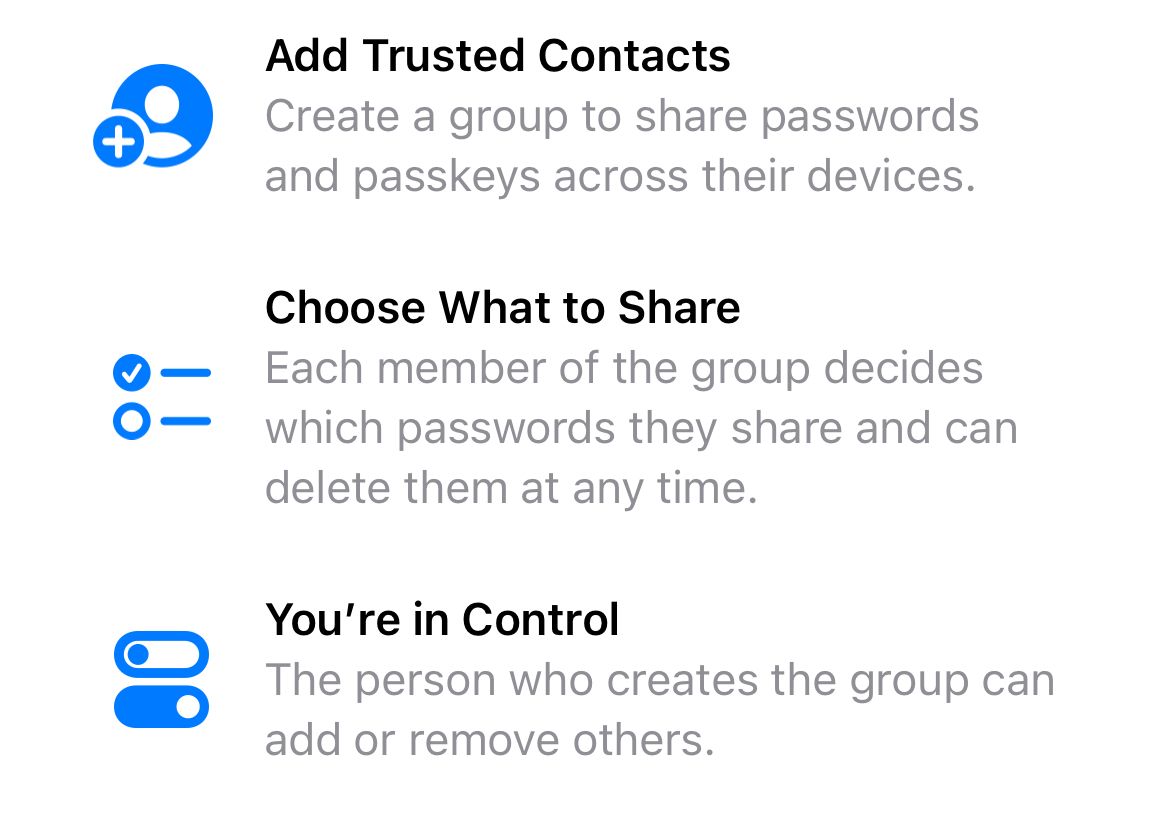 Ознакомьтесь с предупреждением об общем доступе к паролям в iOS 17