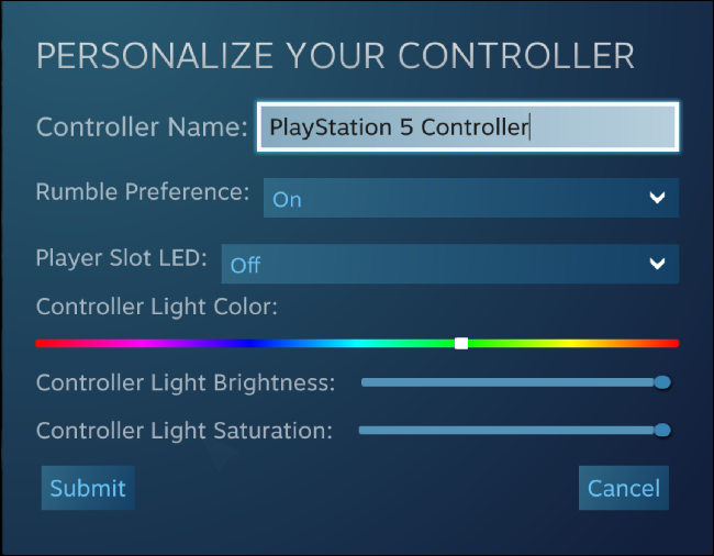 Персонализация контроллера в Steam