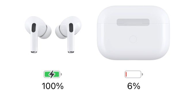 AirPods remaining battery